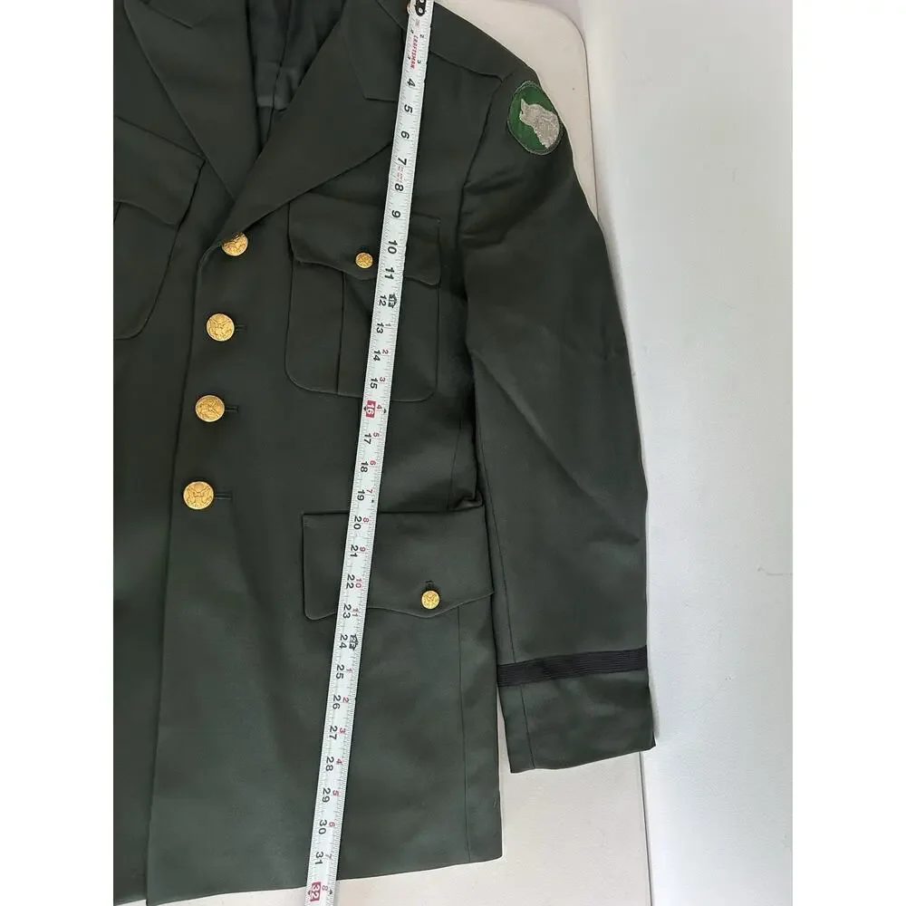 US Military Patriot Uniform Green Jacket Blazer Weintraub Bros 420R 104 Infantry